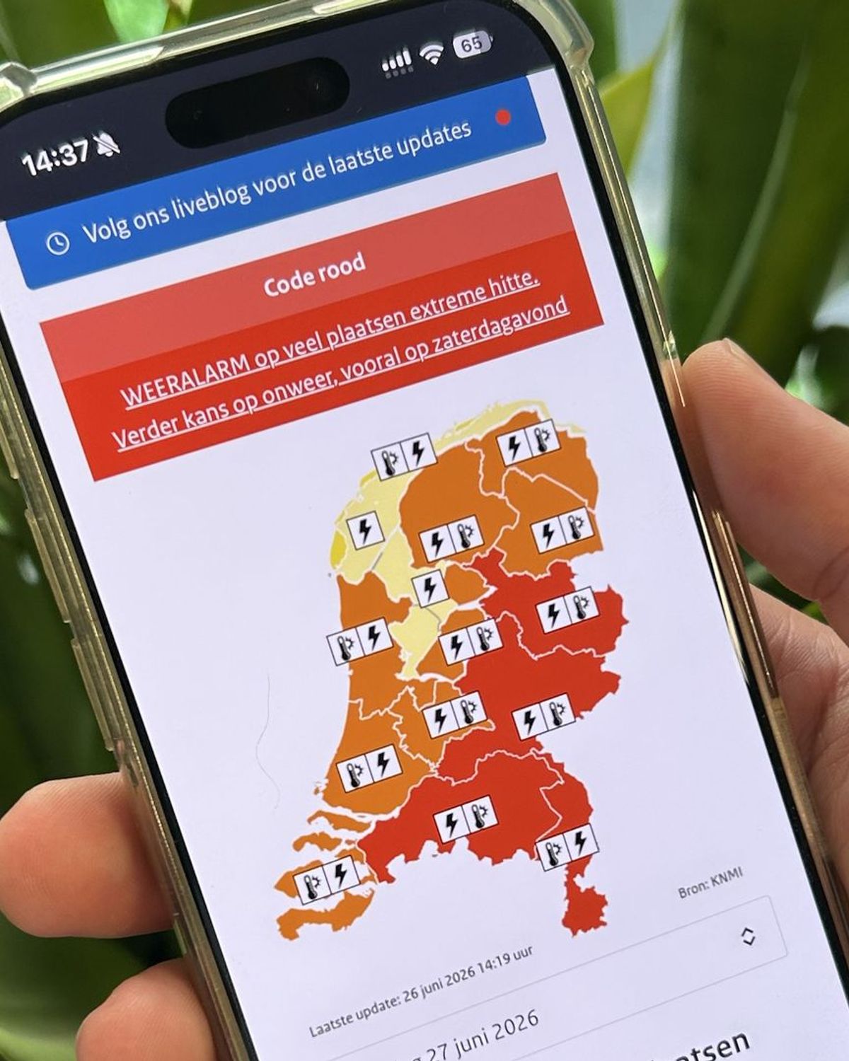 Code rood voor hitte voor de eerste keer in Nederland